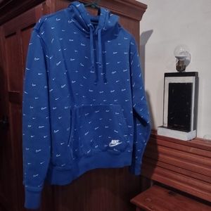 Like New Wavvy swoosh print NIKE All Over ltd edition hoodie athletic pullover